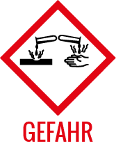 H314 - Verursacht schwere Verätzungen der Haut und schwere Augenschäden H314 - Verursacht schwere Verätzungen der Haut und schwere Augenschäden