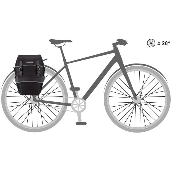 ORTLIEB Bike-Packer Plus - Gepäckträgertaschen granit-schwarz - Bild 2