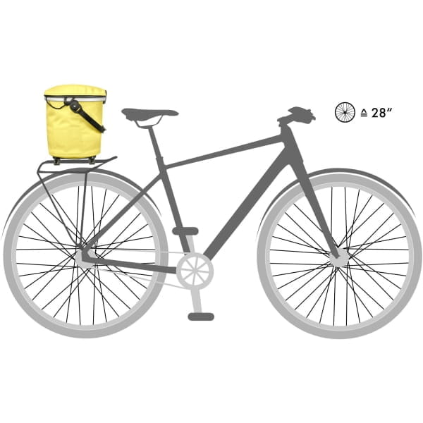 Ortlieb Up-Town Rack City - Gepäckträger Fahrradkorb lemon sorbet - Bild 3