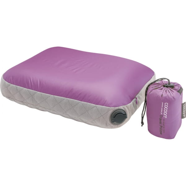 COCOON Air-Core Pillow Ultralight Small - Reise-Kopfkissen purple-grey - Bild 5
