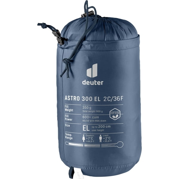 deuter Astro 300 EL +2C/36F - Daunenschlafsack marine-ink - Bild 5