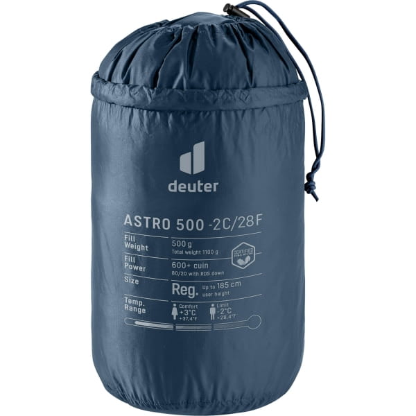 deuter Astro 500 -2C/28F - Daunenschlafsack marine-ink - Bild 5