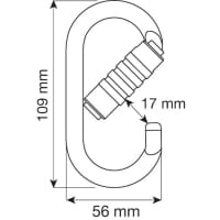 Vorschau: C.A.M.P. Oval Pro 3Lock - Schraubkarabiner silver - Bild 2