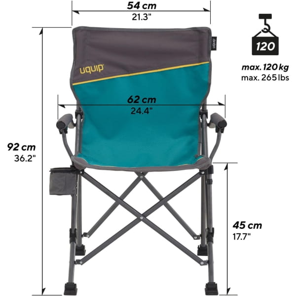 UQUIP Roxy - Faltstuhl petrol-grey - Bild 7