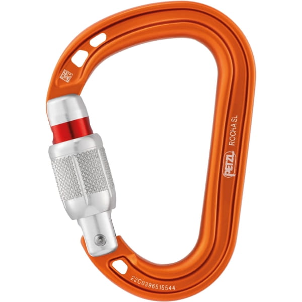 Petzl Rocha Screw-Lock - HMS Karabiner orange - Bild 1