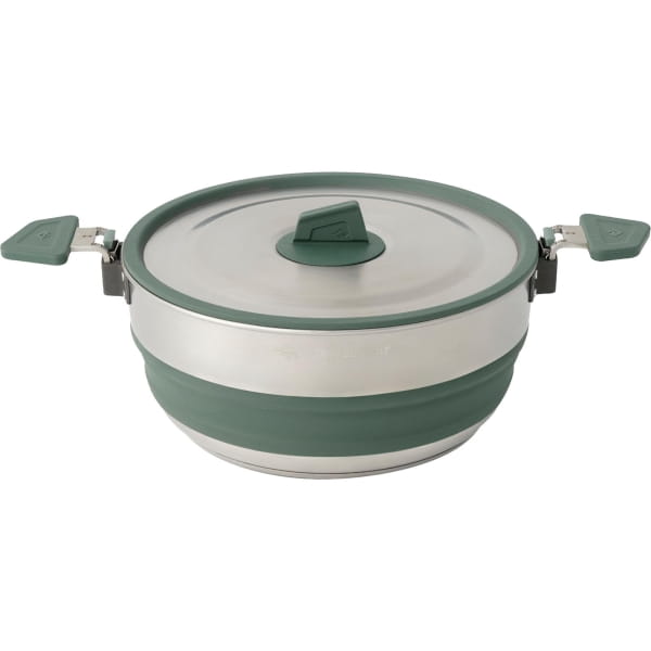 Sea to Summit Detour Stainless Steel Collapsible Pot 3L - faltbarer Kochtopf green - Bild 1