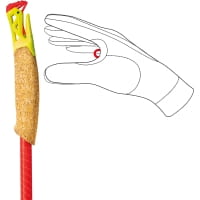 Vorschau: LEKI Ultratrail FX.One Superlite - Trail Running Stöcke bright red-neonyellow-naturlcarbon - Bild 8