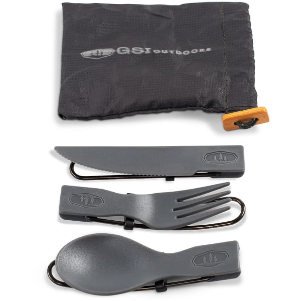 GSI Tekk Trio Folding Cutlery Set - Besteckset grey - Bild 2 GSI Tekk Trio Folding Cutlery Set - Besteckset grey - Bild 2