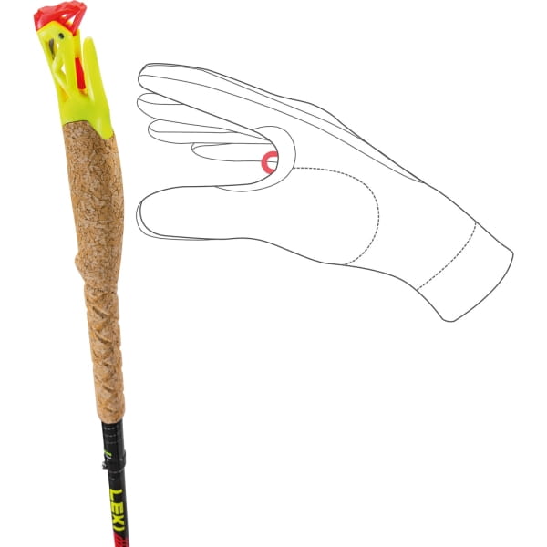LEKI Ultratrail FX.One - Trail Running Stöcke bright red-black-neonyellow - Bild 7 LEKI Ultratrail FX.One - Trail Running Stöcke bright red-black-neonyellow - Bild 7