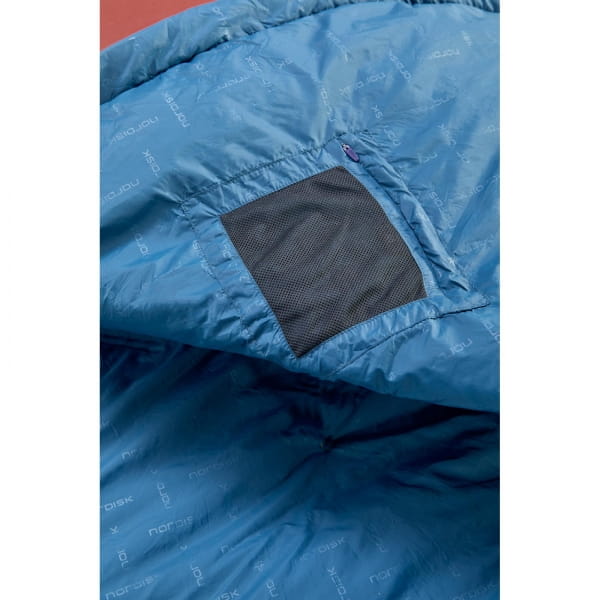 Nordisk Puk +10° Blanket - Sommerschlafsack sun dried tomato-majolica blue-syrah - Bild 8