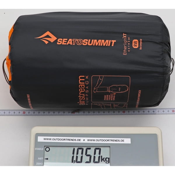 Sea to Summit Ether Light XT Extreme Rectangular - Schlafmatte black-orange - Bild 6