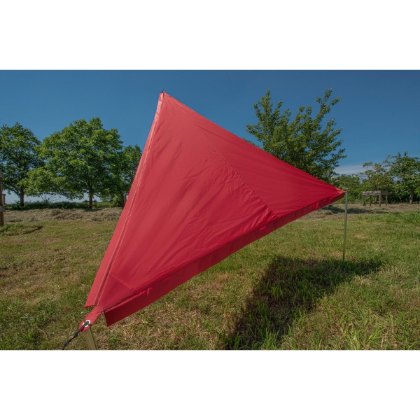 BENT Zip-Protect Canvas Single - Sonnensegel rot-schwarz - Bild 2