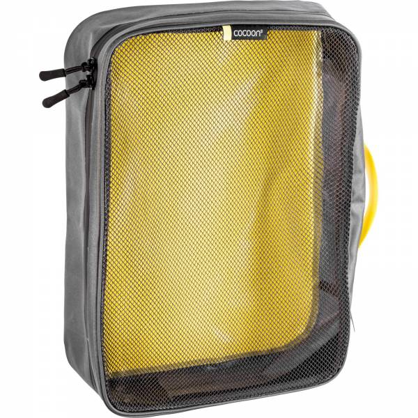 COCOON Packing Cube with Open Net Top L - Packtasche grey-yellow - Bild 3