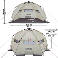 Vorschau: UQUIP Speedy - Strandzelt sand - Bild 8
