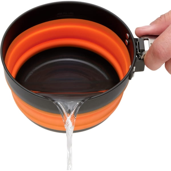 Sea to Summit Frontier UL Collapsible Pot 1L - faltbarer Kochtopf orange - Bild 8 Sea to Summit Frontier UL Collapsible Pot 1L - faltbarer Kochtopf orange - Bild 8