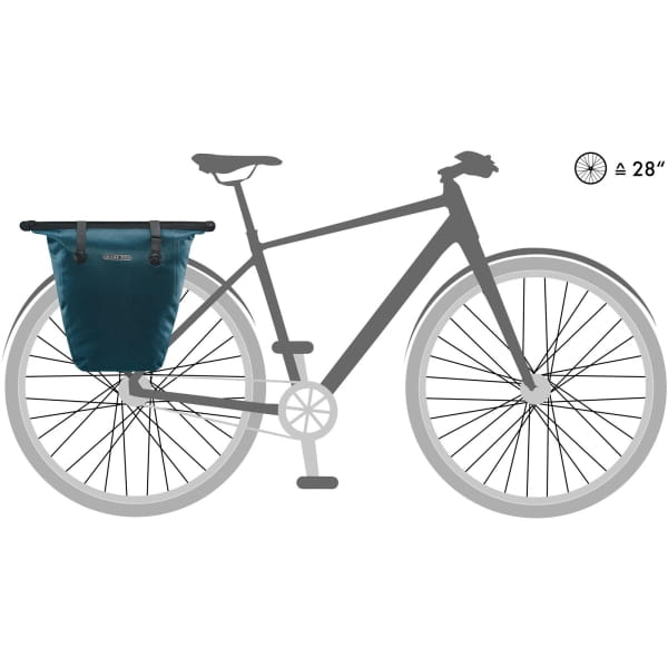 Ortlieb Bike-Shopper - Hinterrad-Tasche petrol - Bild 12