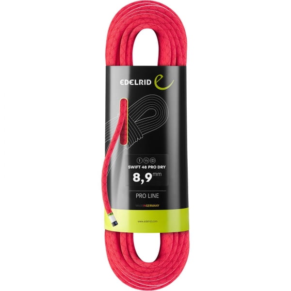 Edelrid Swift 48 Protect Pro Dry 8.9 - drei Normen Seil pink - Bild 1