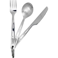 VARGO Titanium Spoon, Fork & Knife - Besteckset
