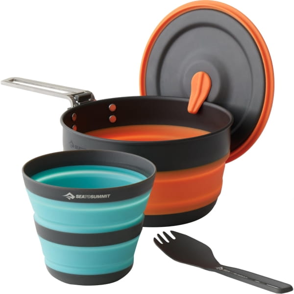 Sea to Summit Frontier UL Collapsible One Pot Cook Set 3-teilig - Kochset blue-orange - Bild 1