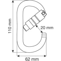 Vorschau: C.A.M.P. Oval XL 2Lock - Verschlusskarabiner - Bild 5 Vorschau: C.A.M.P. Oval XL 2Lock - Verschlusskarabiner - Bild 5
