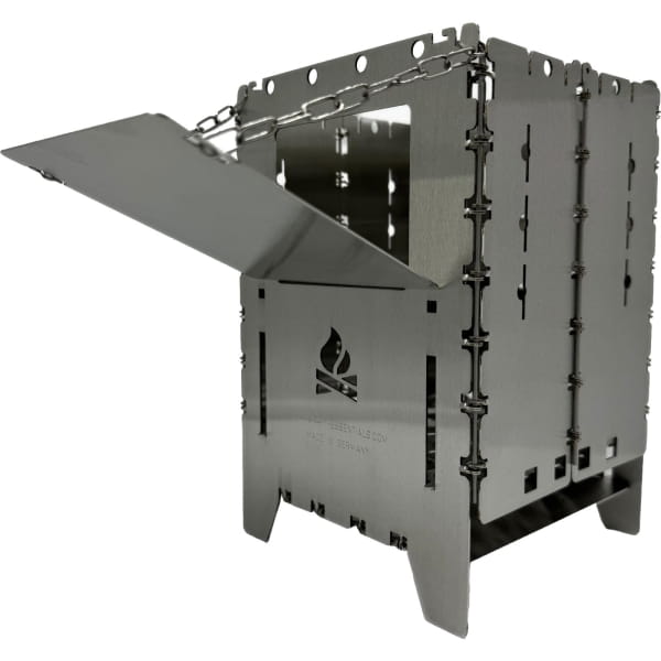 bushcraft essentials Holzrutsche Bushbox XL Edelstahl - Bild 3