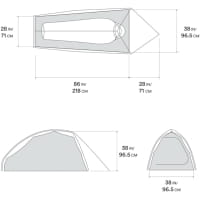 Vorschau: Mountain Hardwear Nimbus™ UL 1 - 1 Personen Zelt undyed - Bild 4