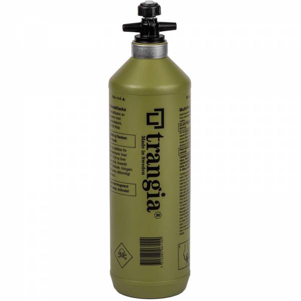 Trangia Sicherheits-Brennstoffflasche 1000 ml olive - Bild 2
