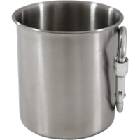 Vorschau: Basic Nature Edelstahlbecher 300 ml - Trinkbecher mit Karabiner - Bild 2