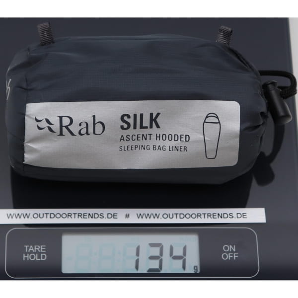 Rab Silk Ascent Hooded Sleeping Bag Liner - Innenschlafsack slate - Bild 2