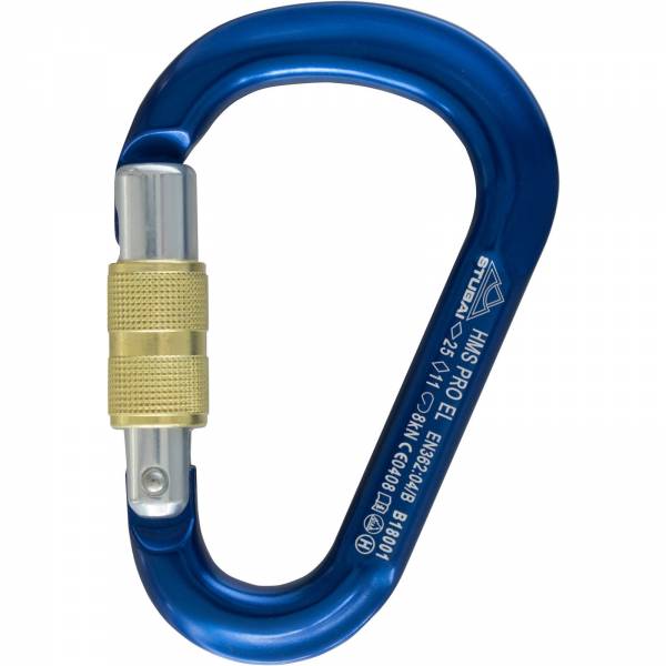 Stubai HMS Pro Easylock - Karabiner blau - Bild 2 Stubai HMS Pro Easylock - Karabiner blau - Bild 2