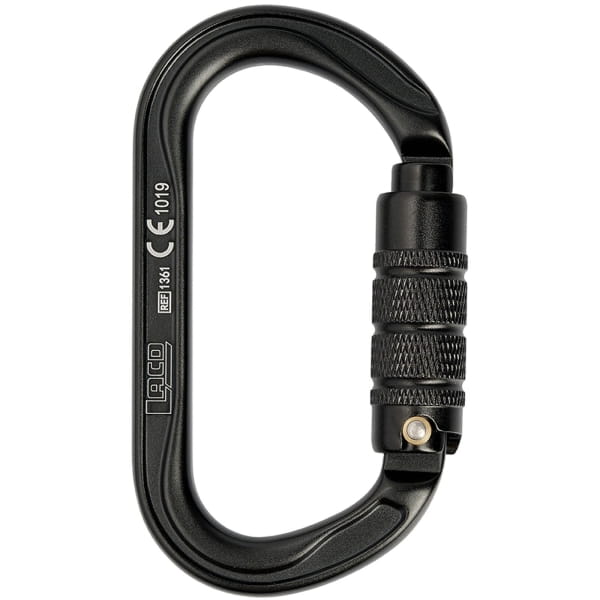 LACD Biner Oval Evo Trilock - Karabiner black - Bild 1