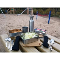 Vorschau: Basic Nature Bamboo Lunchbox 1,2 L - Edelstahl-Proviantdose stainless - Bild 5