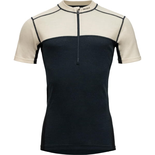 DEVOLD Lauparen Merino 190 Zip Tee Man - Funktionsshirt raw white-ink-black - Bild 1 DEVOLD Lauparen Merino 190 Zip Tee Man - Funktionsshirt raw white-ink-black - Bild 1