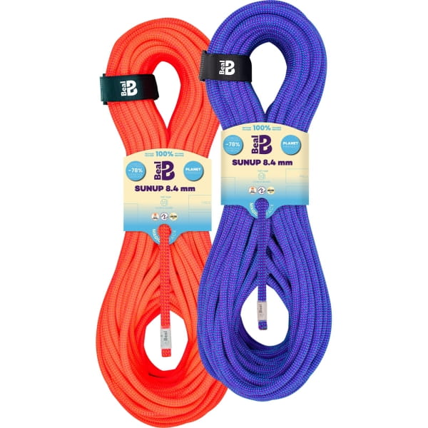 Beal Sunup 8.4 mm Unicore Dry Cover - Halbseil Set purple-orange - Bild 1