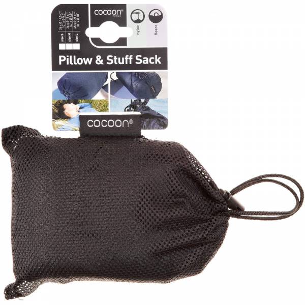 COCOON Pillow & Stuff Sack Large - Packsack-Kopfkissen schwarz - Bild 1