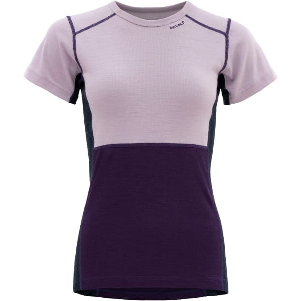 DEVOLD Lauparen Merino 190 T-Shirt Wmn - Kurzarm-Shirt orchid-lilac-ink - Bild 2 DEVOLD Lauparen Merino 190 T-Shirt Wmn - Kurzarm-Shirt orchid-lilac-ink - Bild 2