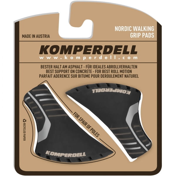 Komperdell Nordic Walking Grip Pads - Gummipuffer schwarz-silber - Bild 5