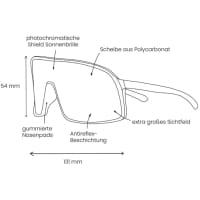 Vorschau: POP EYES Frieda Photochromatic Cat 1-3 Antireflex - Sonnenbrille black - Bild 3