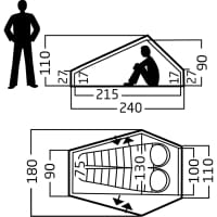 Vorschau: Nordisk Telemark 2.2 LW (2.0) - 2 Personen Zelt black forest green - Bild 2