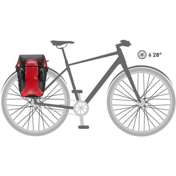 ORTLIEB Bike-Packer - Gepäckträgertaschen rot-schwarz - Bild 2 ORTLIEB Bike-Packer - Gepäckträgertaschen rot-schwarz - Bild 2