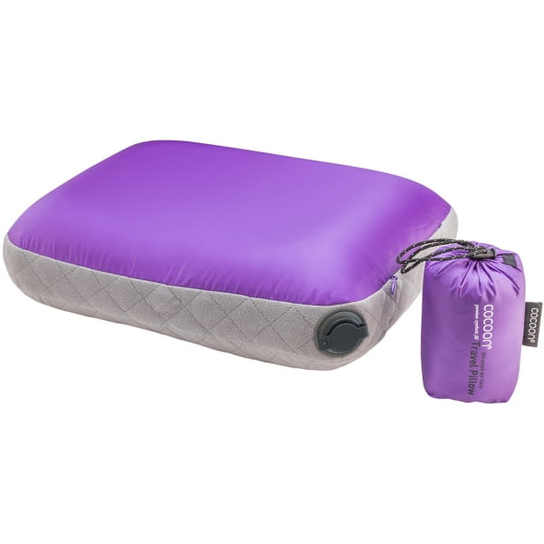 COCOON Air-Core Pillow Ultralight Large - Reise-Kopfkissen purple-grey - Bild 1