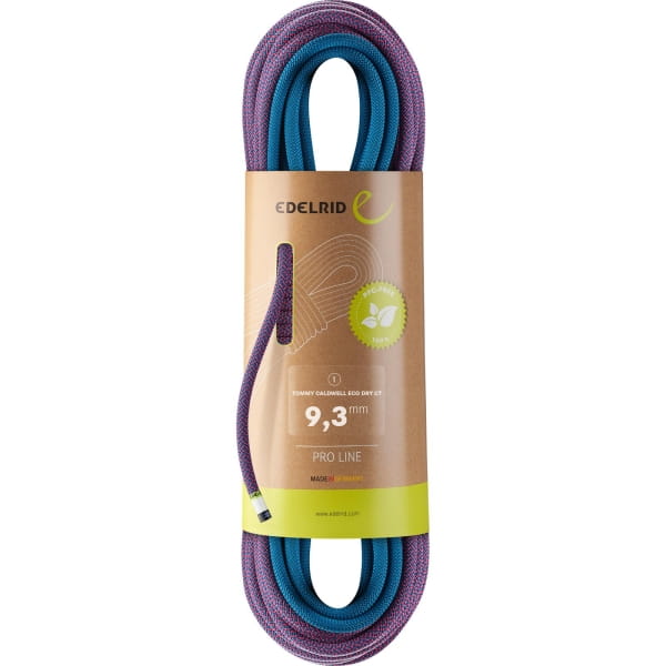 Edelrid Tommy Caldwell Eco Dry CT 9.3 - Einfachseil pink-turquoise - Bild 1 Edelrid Tommy Caldwell Eco Dry CT 9.3 - Einfachseil pink-turquoise - Bild 1