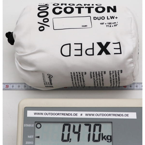 EXPED Sleepwell Organic Cotton Mat Cover Duo - Matten-Überzug natural - Bild 3