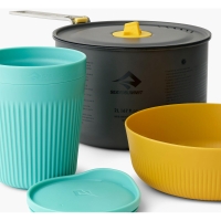 Vorschau: Sea to Summit Frontier UL One Pot Cook Set - 2L Pot + Medium Bowl + Insulated Mug blue-yellow - Bild 2