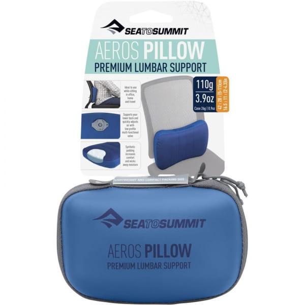 Sea to Summit Aeros Premium Lumbar Support Pillow - Lendenwirbelkissen navy - Bild 8