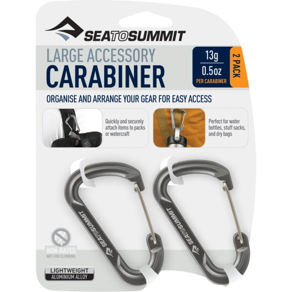 Sea to Summit Accessory Carabiner Set Large - Materialkarabiner grey - Bild 3