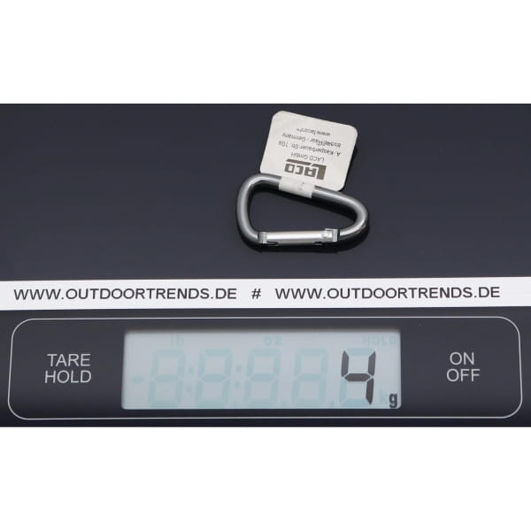 LACD Accessory Biner 40 mm - Materialkarabiner grey - Bild 2 LACD Accessory Biner 40 mm - Materialkarabiner grey - Bild 2