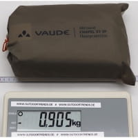 Vorschau: VAUDE Floorprotector Allround Chapel XT 3P - Zeltunterlage bark - Bild 2