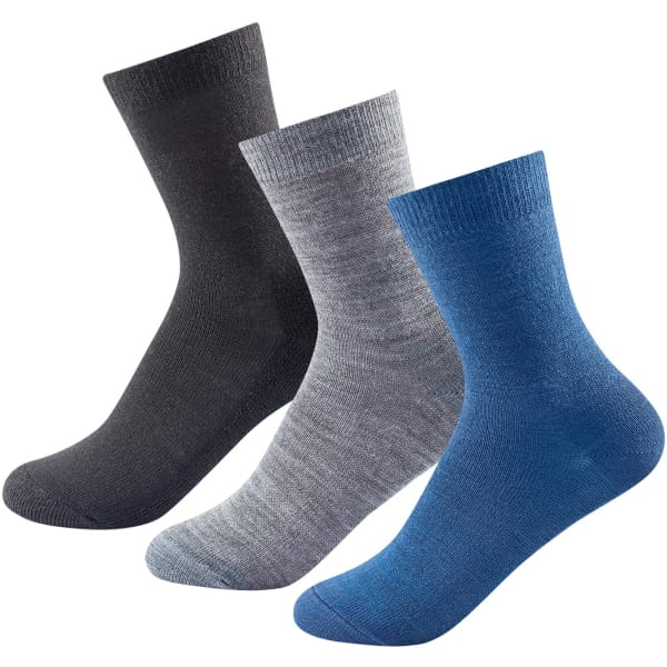 DEVOLD Daily Light Sock Kid - Socken black-grey-blue - Bild 2