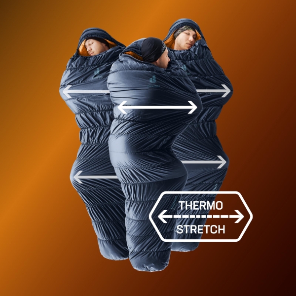 deuter Exosphere EL -6C/21F - Kunstfaser-Schlafsack ink-maple - Bild 10